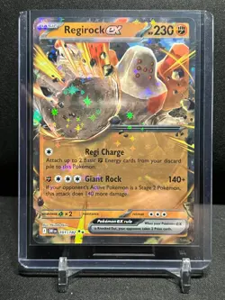 Regirock ex 101/182 Double Rare Holo Pokemon 2025 Destined Rivals NM - Image 1