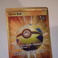🔥*Mint* Pokemon Quick Ball 216/202 Sword & Shield Gold Secret Rare FullArt Holo - Image 3
