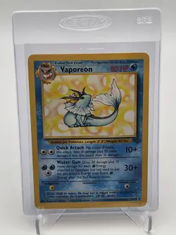 1999 Pokemon Vaporeon Jungle Set 28/64 Non-Holo Rare LP TCG Nintendo WOTC - Image 1