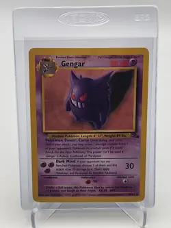 1999 Pokemon Gengar Fossil Set 20/62 Non-Holo Rare LP TCG Nintendo WOTC - Image 1