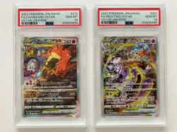 Pokemon TCG PSA 10 Charizard Mewtwo 212/172 221/172 SAR VSTAR Seq. Set Japanes - Image 1