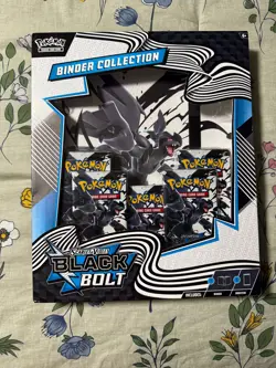Pokemon TCG Scarlet & Violet Black Bolt Binder Collection Box Factory Sealed - Image 1