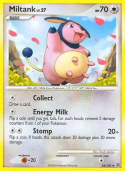 Miltank 44/100 D&P Stormfront Uncommon PERFECT MINT! Pokemon - Image 1