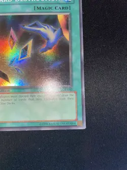 YuGiOh GLOSSY Card Destruction SDY-042 1st Edition - Moderately Played - Image 5