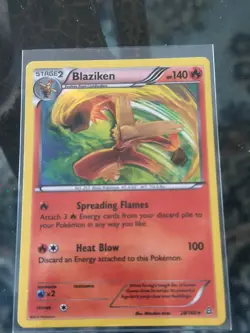 Blaziken #28/160 XY - Primal Clash Holo Pokemon Card - Near Mint Condition - Image 1