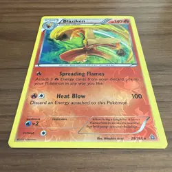 Blaziken 28/160 - LP REVERSE HOLO RARE XY Primal Clash - 2015 Pokemon TCG Card - Image 2