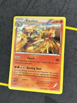 Blaziken 14/111 - Holo Rare XY Furious Fists Pokemon Card - LP - Image 2