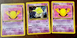 Drowzee 1st Edition 54 Pokemon Team Rocket. (3 Cards) - Image 1