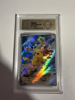 2025 Pokemon Cards CHN. Surfing Pikachu 004/SV-P PROMO Grade 10 APH - Image 1