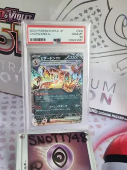 PSA10 Charizard Ex 006 Terastal Scarlet & Violet Japanese Pokemon Card GEM PSA10 - Image 3
