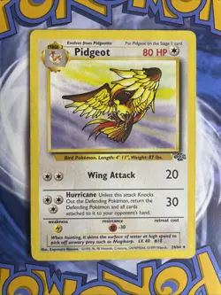 Pokemon Pidgeot #24/64 Non-Holo Rare - 1999 Unlimited Jungle Set MP Vintage Card - Image 1