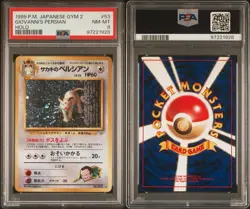 1999 Japanese Gym 2 Giovanni's Persian Pokemon Card Holo NM-MT 8 - Image 3
