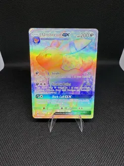 Pokemon Umbreon GX Secret Rare Sun & Moon #154/149 HP Card 2017 DAMAGED - Image 1
