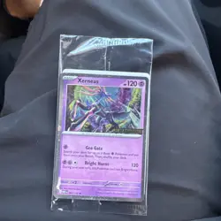 Pokemon Xerneas Card Mega Evolutions Stamp Promo 064/132 - Image 1