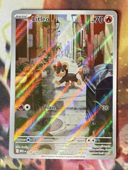 Litleo 139/132 Illustration Rare Pokemon Card Mega Evolutions - English TCG - Image 1