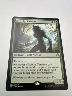 MTG Magic the Gathering Silverfur Partisan (228/355) Shadows over Innistrad NM - Image 1