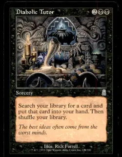 MTG Diabolic Tutor LP Light Play Odyssey [1393] - Image 1
