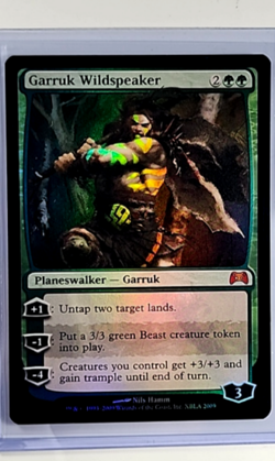 2009 MTG Magic The Gathering Media Xbox Promo Foil #XBLA 2009 Garruk Wildspeaker - Image 1