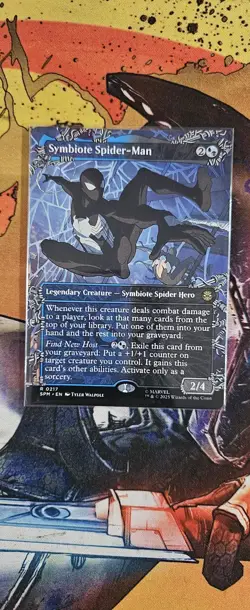 Symbiote Spider-Man (Borderless) MTG Regular - Image 1