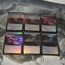 MTG Aetherdrift | Borderless Rare Lands Lot ▪ 6 - Image 1
