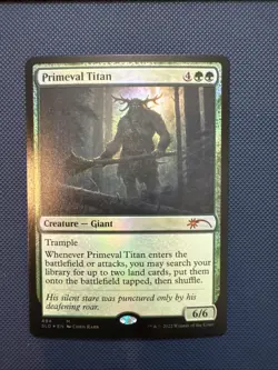 MTG Primeval Titan (494) - Secret Lair Drop Series (SLD) NM Foil - Image 1
