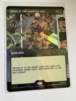 Behold, The Sinister Six! - Foil - Mythic - Borderless - 0221 - Image 1