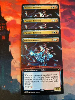 MTG Edge of Eternities Pinnacle Emissary Extended Art x 4 (Play Set) - Image 1