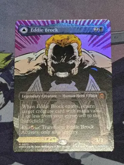 Eddie Brock (0233) (Borderless) Marvel's Spider-Man Foil 233 PACK FRESH NM VENOM - Image 1