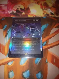 MTG Absorb into Time (Temporal Extortion) Secret Lair Drop Rainbow Foil Rare - Image 1