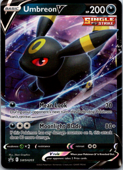 Umbreon V SWSH203 Ultra Rare - 2022 Pokemon Black Star Promo NM Holo Foil - Image 1