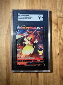Lance’s Charizard V 133 Celebrations Collection Pokemon Psa 9 English 2021 - Image 1