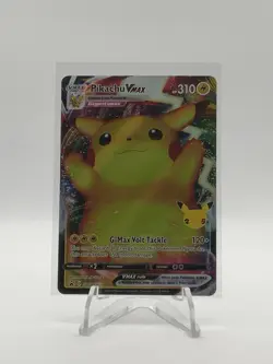 Pokemon TCG Pikachu VMAX SWSH062 (Celebrations) Black Star Promo holo MINT - Image 1