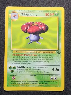 Vileplume 31/64 Jungle Unlimited Rare Pokemon Non Holo - Image 1