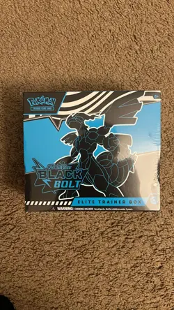 Pokemon TCG: Scarlet and Violet 10.5 - Black Bolt ETB *SEALED BOX* in hand - Image 1