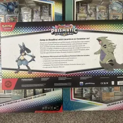 LOT OF 5 New Pokemon Prismatic Lucario/Tyranitar Ex Premium Collection Sealed - Image 3