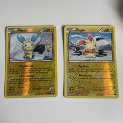 Pokemon - Minun - 40/108 - Dark Explorers - Plusle 39/108 Reverse Holo LP 3 - Image 1