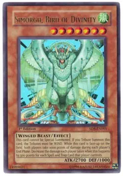 Simorgh, Bird of Divinity - SD8-EN001 - Ultra Rare - 1st Edition NM Yugioh Start - Image 1