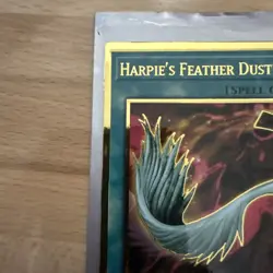 Near Mint, English Yu Gi Oh Harpie's Feather Duster - MAGO-EN042 - Premium Gold - Image 2