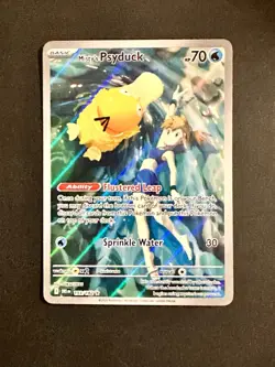 Pokemon TCG Misty's Psyduck Illustration Rare Card 193/182 SV:10 Destined Rivals - Image 1