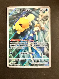 Pokemon TCG Misty's Psyduck Illustration Rare Card 193/182 SV:10 Destined Rivals - Image 2