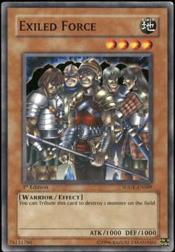 Exiled Force SDDE-EN009 Common 1st Edition YuGiOh TCG Card - Image 1