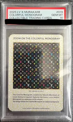 PSA 10 Louis Vuitton x Takashi Murakami Monogram Trading Card 019 - Image 5