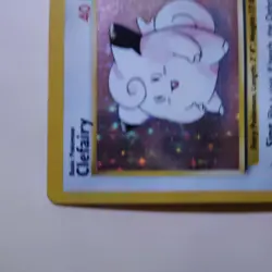Pokemon TCG Clefairy 5/102 Holo Rare Card MP Base Set Unlimited - Image 4