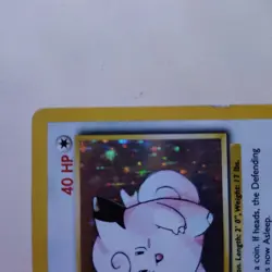 Pokemon TCG Clefairy 5/102 Holo Rare Card MP Base Set Unlimited - Image 5
