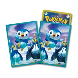 Pokemon Card Game Deck Shield Piplup Prinpulp Empoleon 64 Sleeves New JAPAN - Image 1