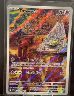 Drowzee Rare Holo Illustration Card 210/198 Sv01 Scarlet & Violet Base Set - Image 2