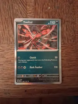 Pokemon Yveltal Card - Rare Holo Edition with Clutch and Dark Feather - Image 3