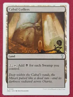 Magic The Gathering MYSTERY BOOSTER 2 MB2 CABAL COFFERS land card MTG - Image 1