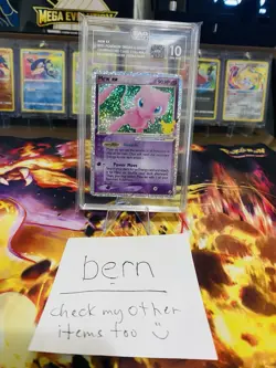 Mew EX Celebrations Classic Collection Holo Card 88/92 TCG Tag 10 Gem Mint - Image 1