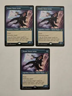 3x Errant, Street Artist - Showcase - Streets of New Capenna - Near Mint - MTG - Image 1
